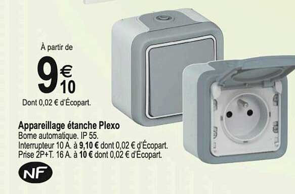 appareillage étanche plexo