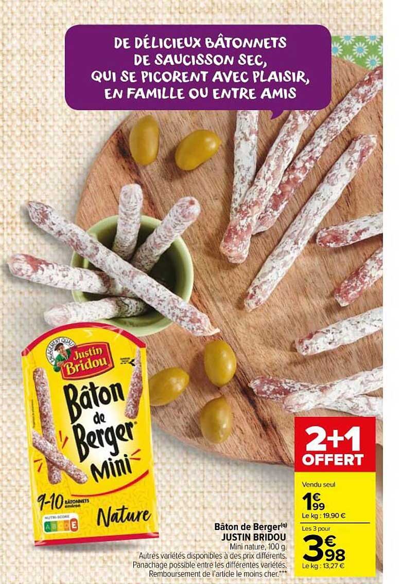 bâton de berger justin bridou