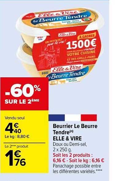 Beurrier Le Beurre Tendre Elle & Vire