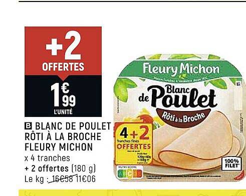 blanc de poulet rôti à la broche fleury michon