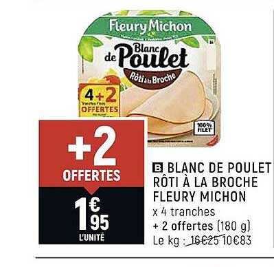 blanc de poulet rôti à la broche fleury michon