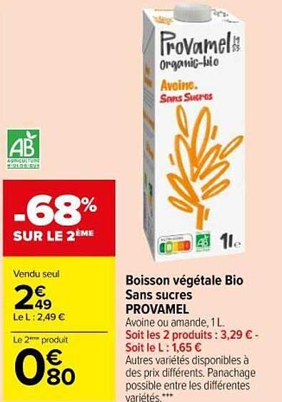 Boisson Végétale Bio Sans Sucres Provamel
