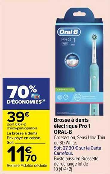 brosse à dents électrique pro 1 oral-b