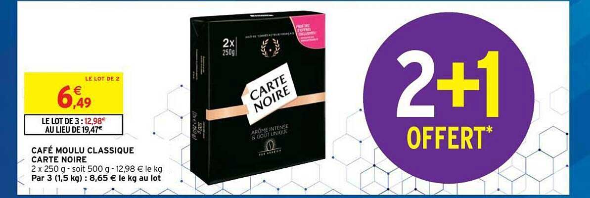 Café Moulu Classique Carte Noire