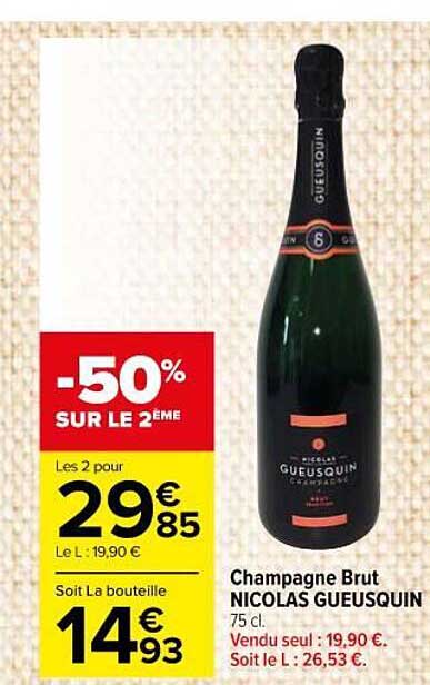 Champagne Brut Nicolas Gueusquin