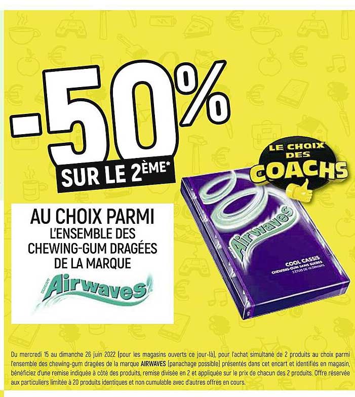 chewing-gum dragées airwaves