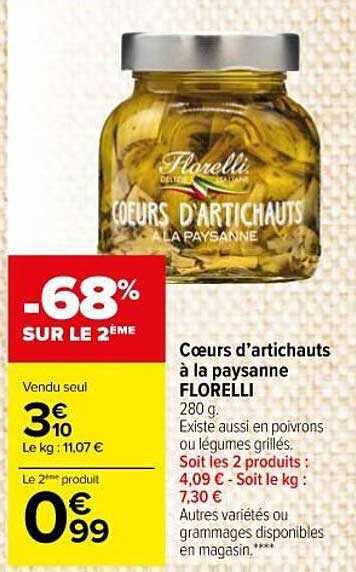 Cœurs D'artichauts à La Paysanne Florelli