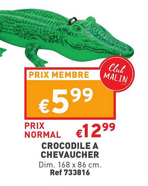 crocodile à chevaucher