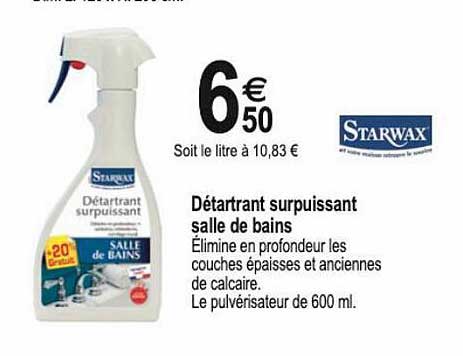 Détartrant Surpuissant Salle De Bains Starwax