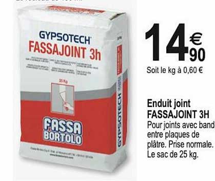 enduit joint fassajoint 3h gypsotech