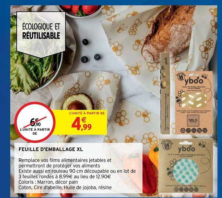 feuille d'emballage xl