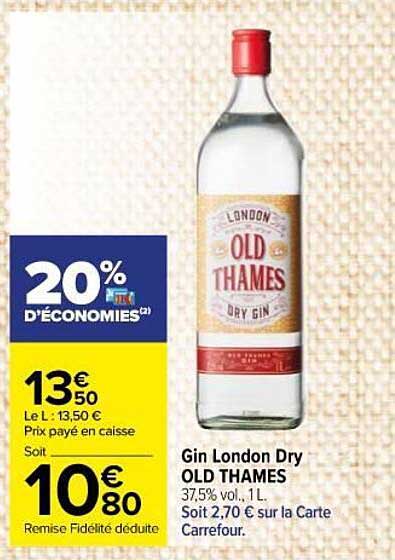 Gin London Dry Old Thames