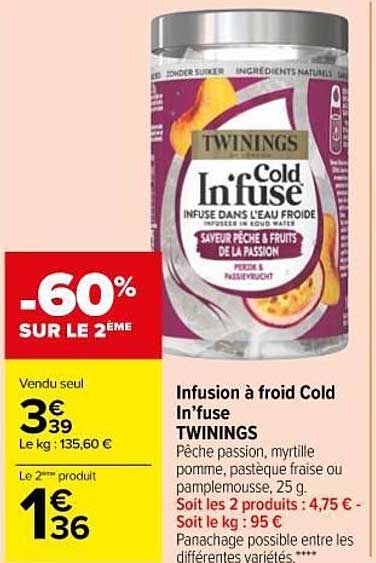infusion à froid cold in'fuse twinings