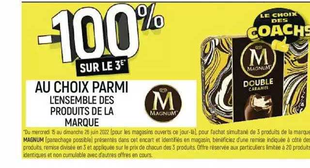 l'ensemble des produits de la marque m magnum