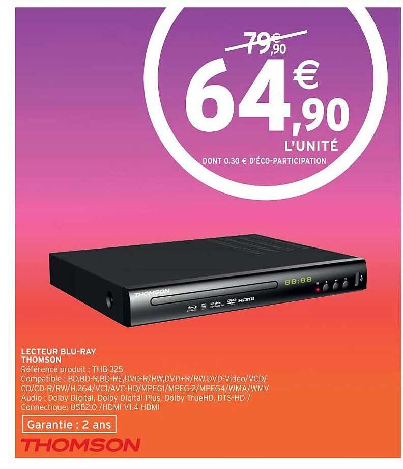 lecteur blu-ray thomson