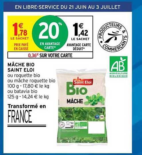 mâche bio saint Eloi