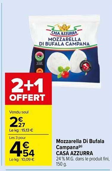 mozzarella di bufala campana casa azzurra
