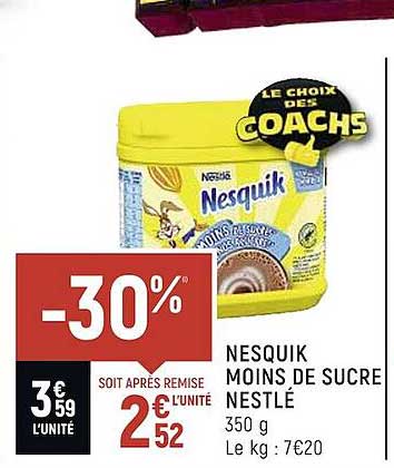 Nesquik Moins De Sucre Nestlé