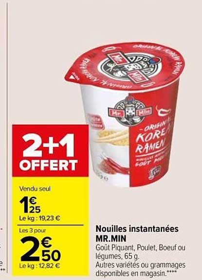nouilles instantanées mr. min