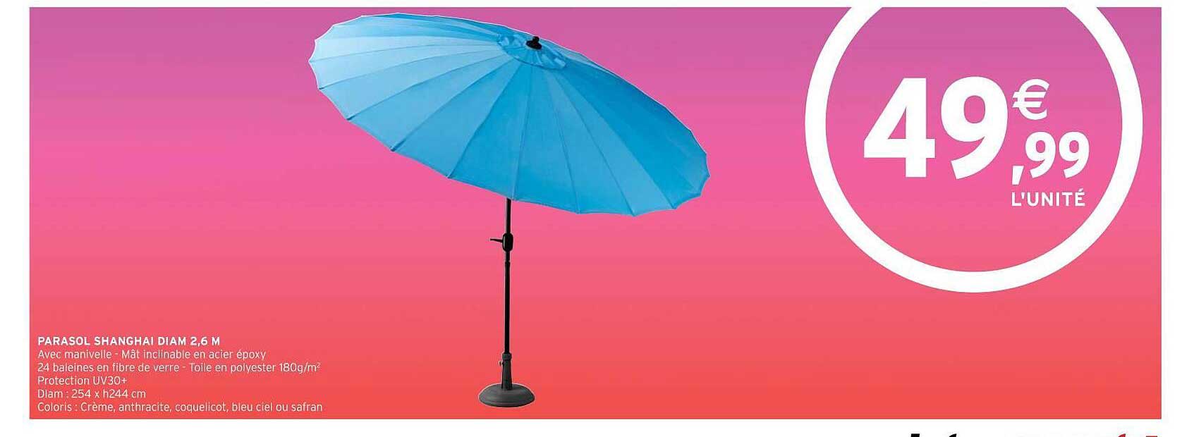 parasol shanghai diam 2,6 m