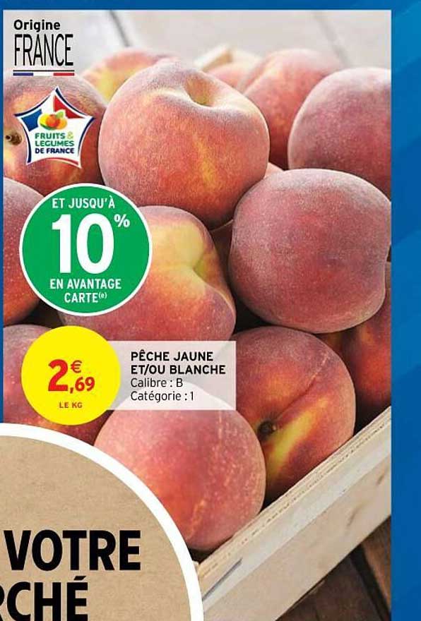 pêche jaune et-ou blanche