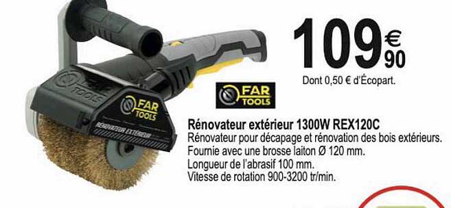 rénovateur extérieur 1300w rex120c far tools