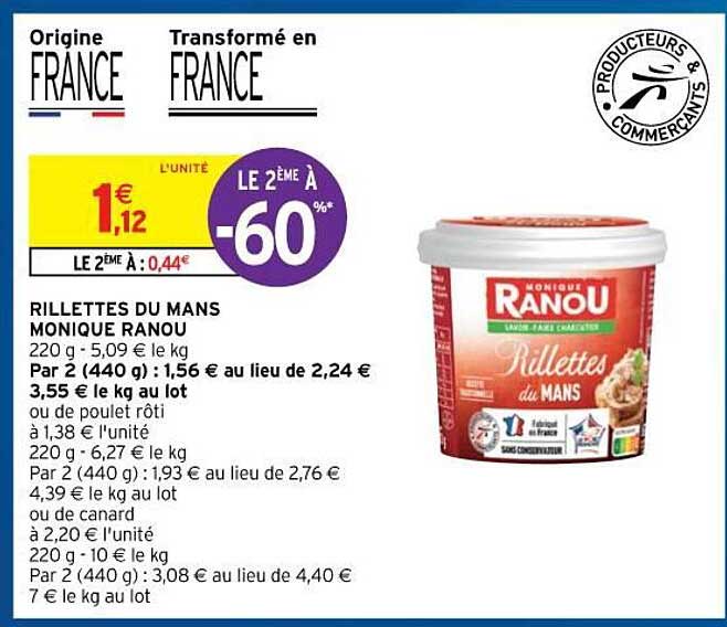 Rillettes Du Mans Monique Ranou
