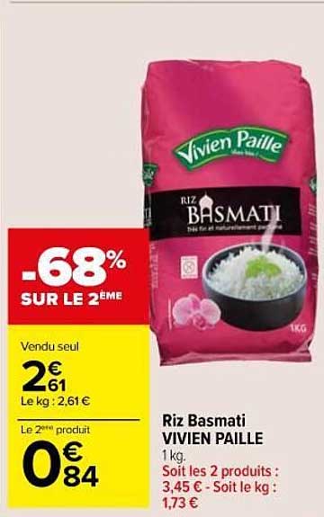 riz basmati vivien paille