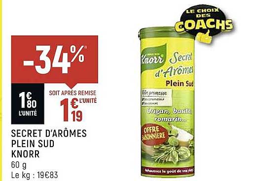 secret d'arômes plein sud knorr