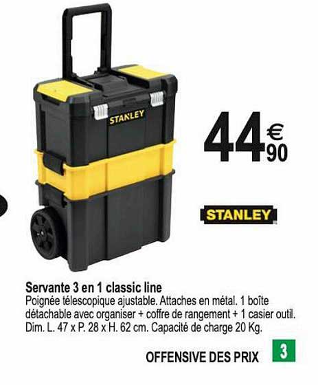 servante 3 en 1 classic line stanley