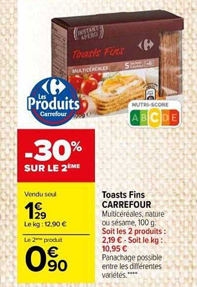 Toasts Fins Carrefour