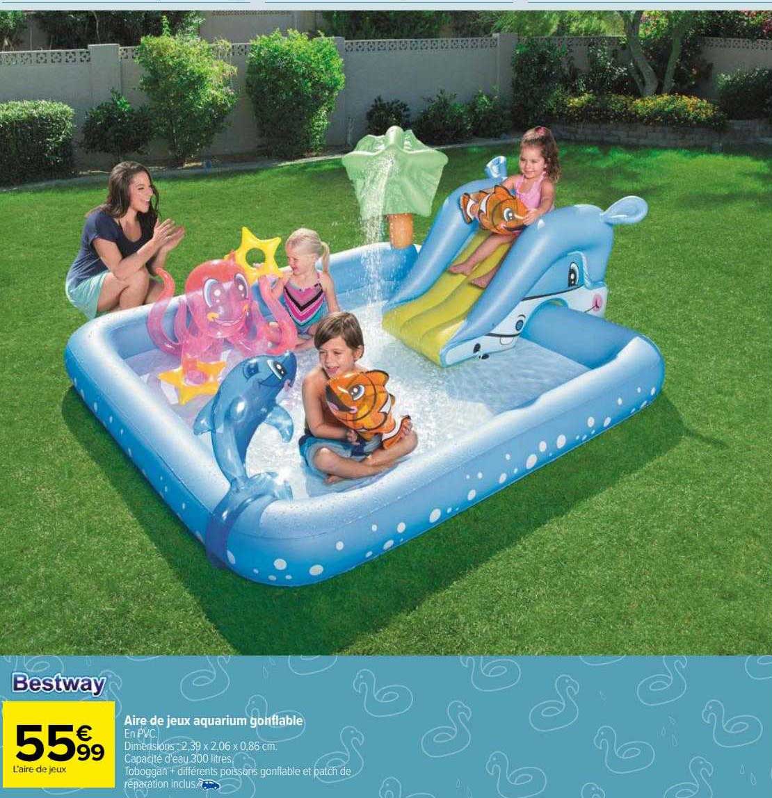 aire de jeux aquarium gonflable bestway
