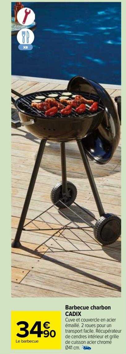 barbecue charbon cadix