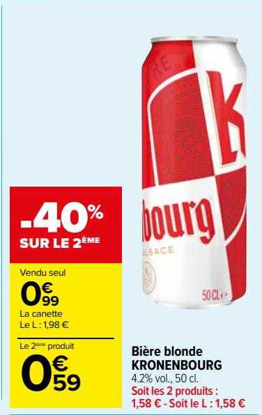Bière Blonde Kronenbourg