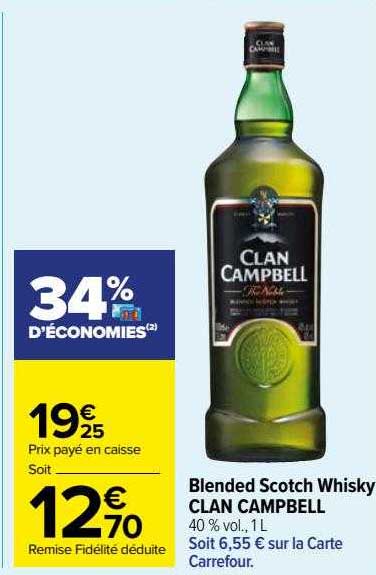 blended scotch whisky clan campbell