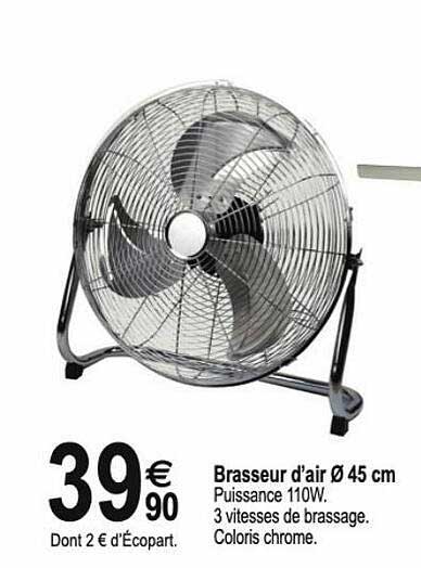 brasseur d'air ø45 cm