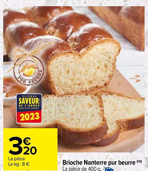 Brioche Nanterre Pur Beurre