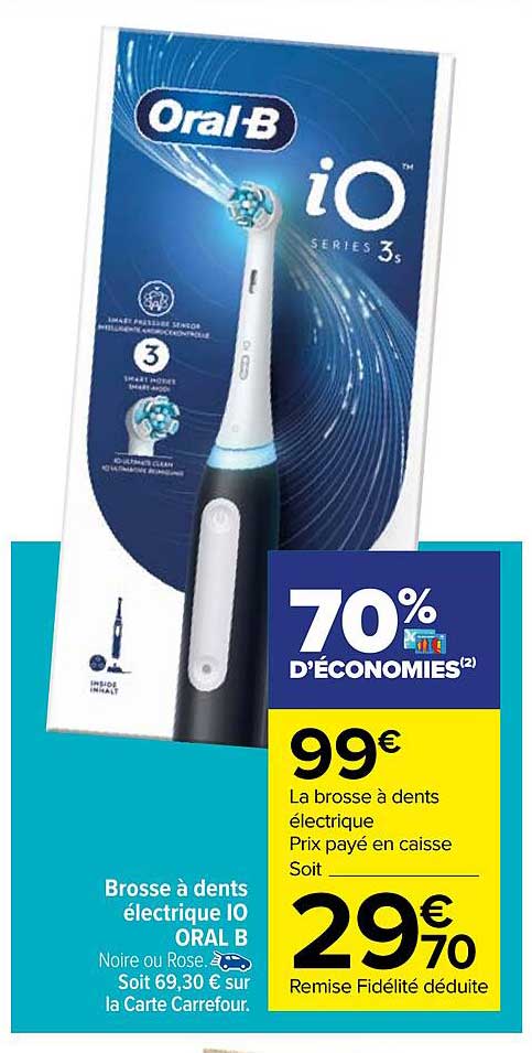 brosse à dents électrique io oral b