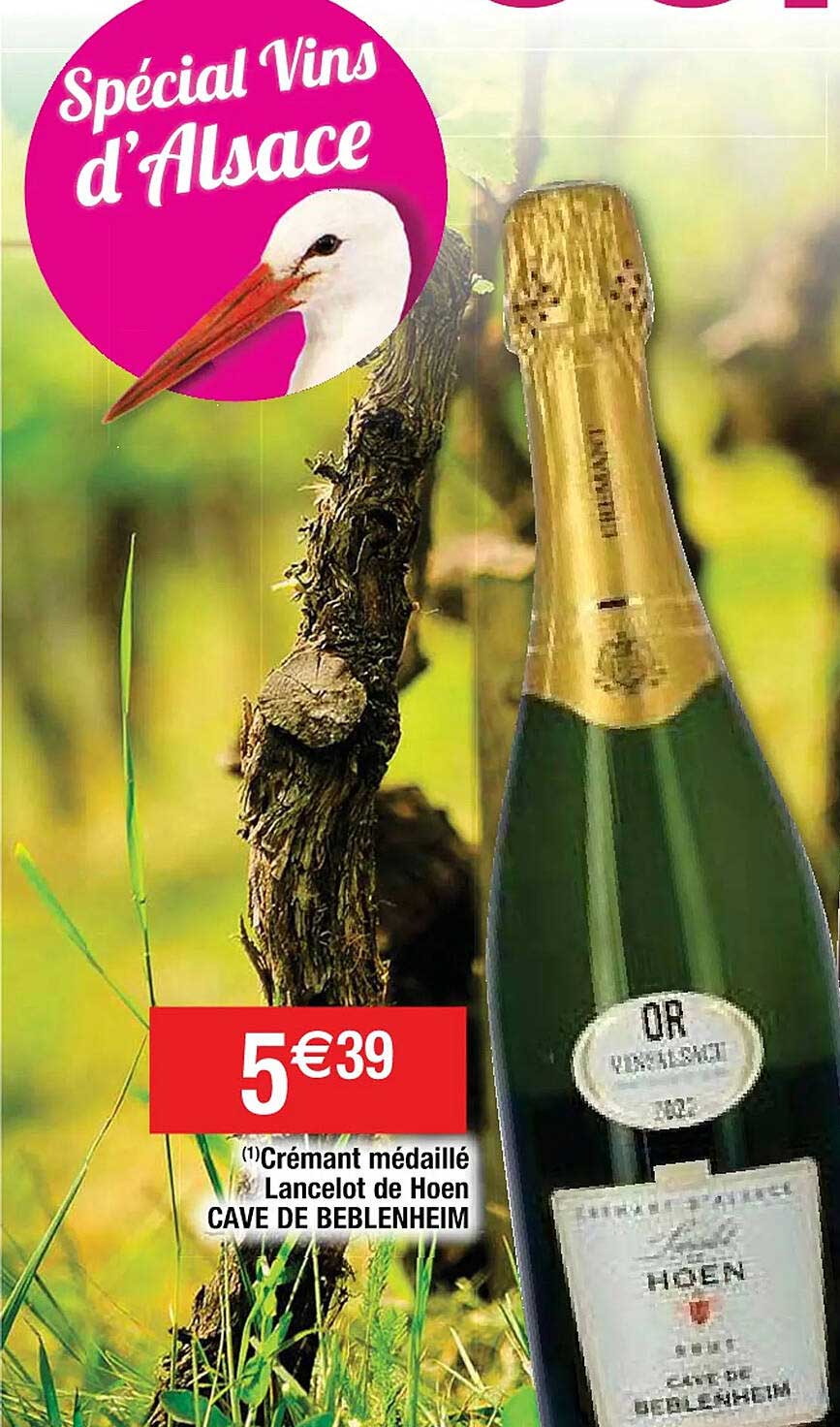 crémant médaillé lancelot de hoen cave de beblenheim