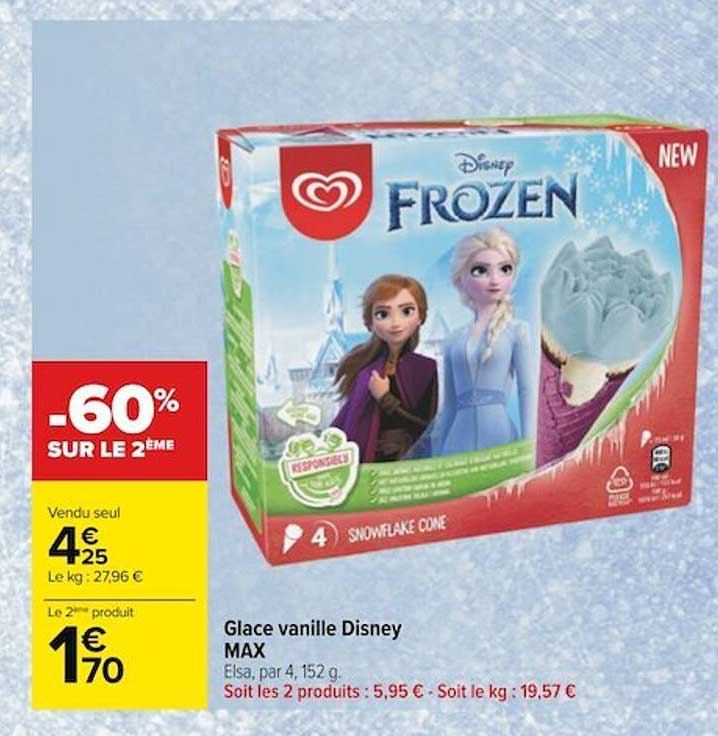 Glace Vanille Disney Max