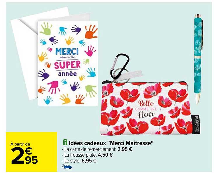 idées cadeaux "merci maitresse"