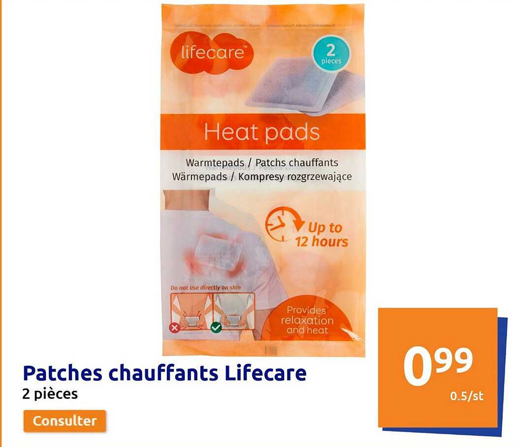 patches chauffants lifecare