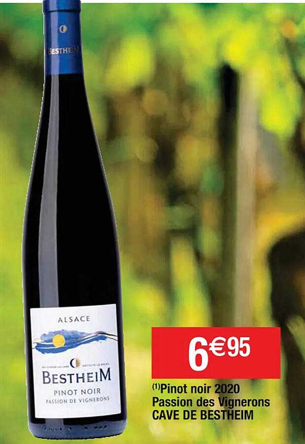 Pinot Noir 2020 Passion Des Vignerons Cave De Bestheim