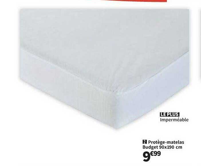protège-matelas budget 90 x 190 cm