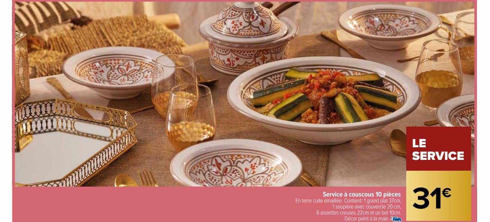 Service à Couscous 10 Pièces
