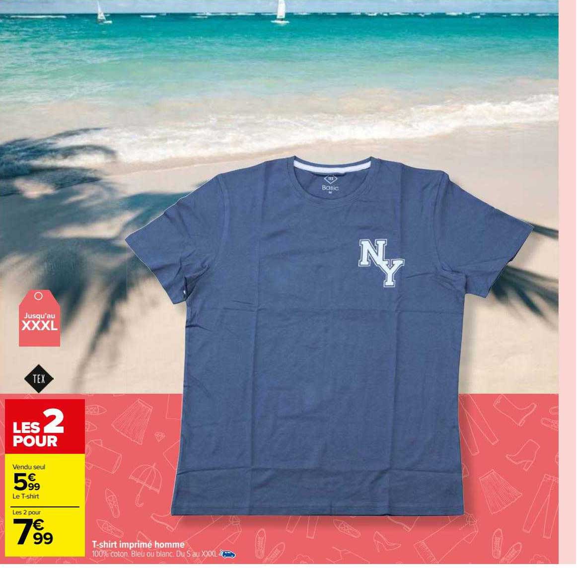 t-shirt imprimé homme