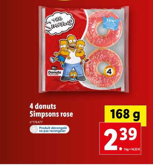 4 donuts simpsons rose