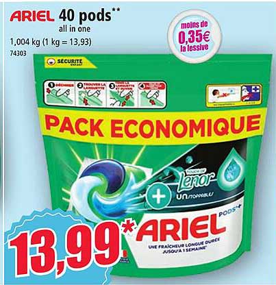 40 pods all in one ariel