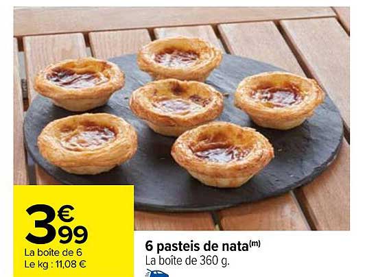 6 Pasteis De Nata