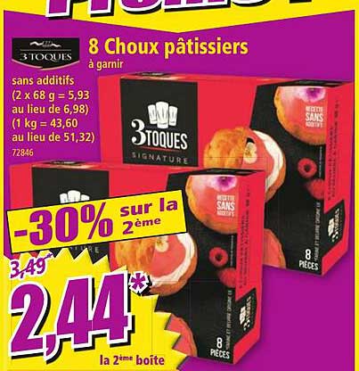 8 Choux Pâtissiers à Garnir 3 Toques